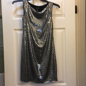 White house black market sequin cocktail dress